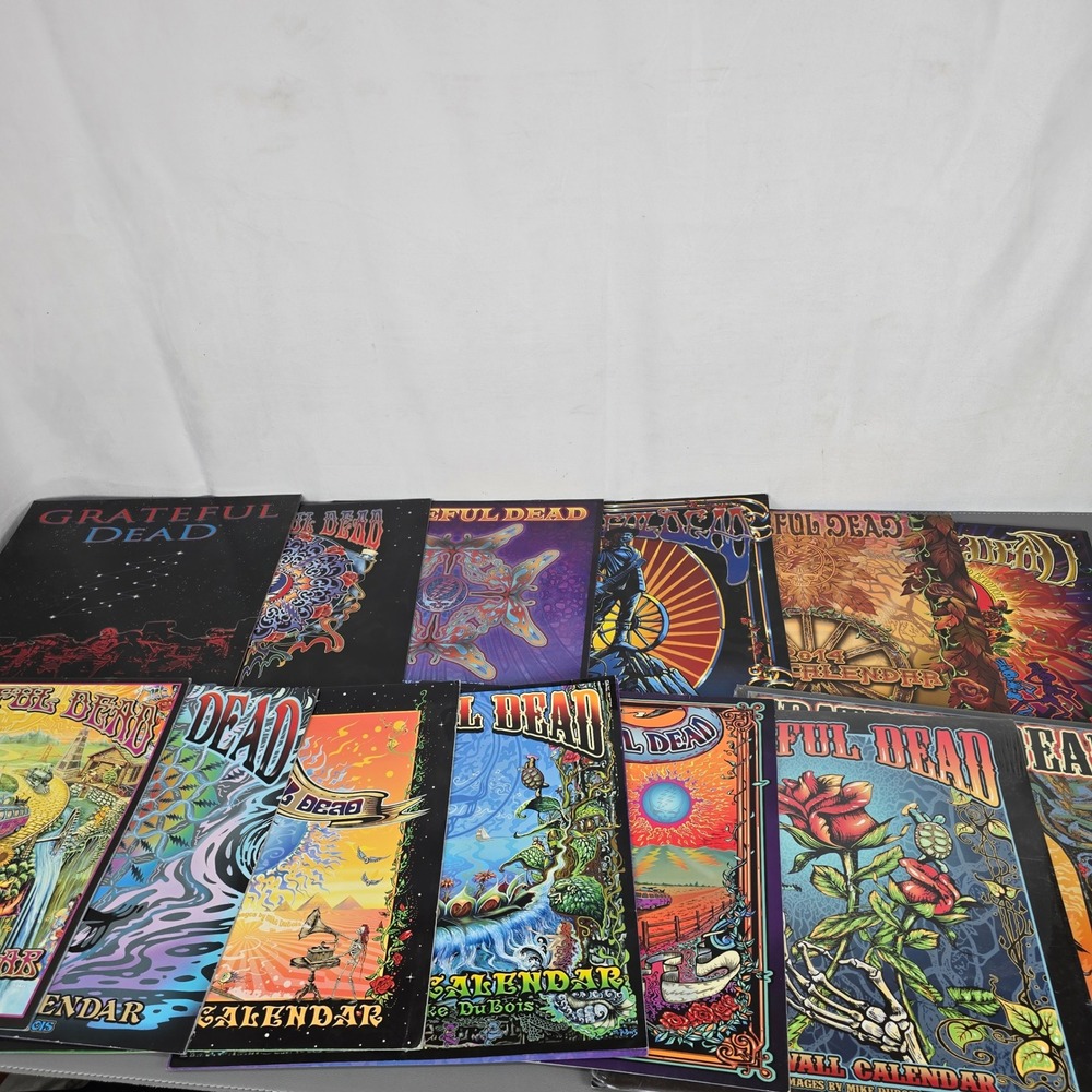 13 Grateful Dead Wall Calendars Mike DuBois Art 2009-2025 Psychedelic Rock Music